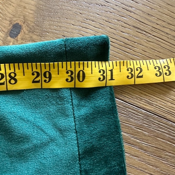 AVEC LES FILLES Plush Velvet - Satin Tuxedo Stripe Straight Leg Pants in Emerald - Picture 5 of 12